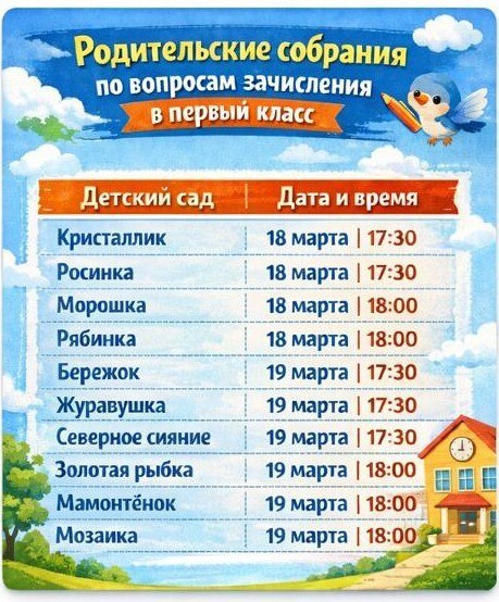 Родители будущих первоклашек, отзовитесь!
