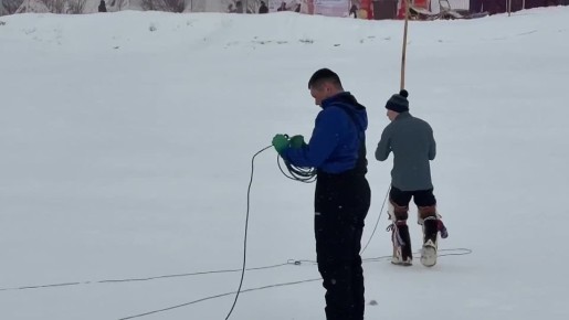 Метание тынзяна на хорей. Одна из самых зрелищных дисциплин северного многоборья в самом разгаре