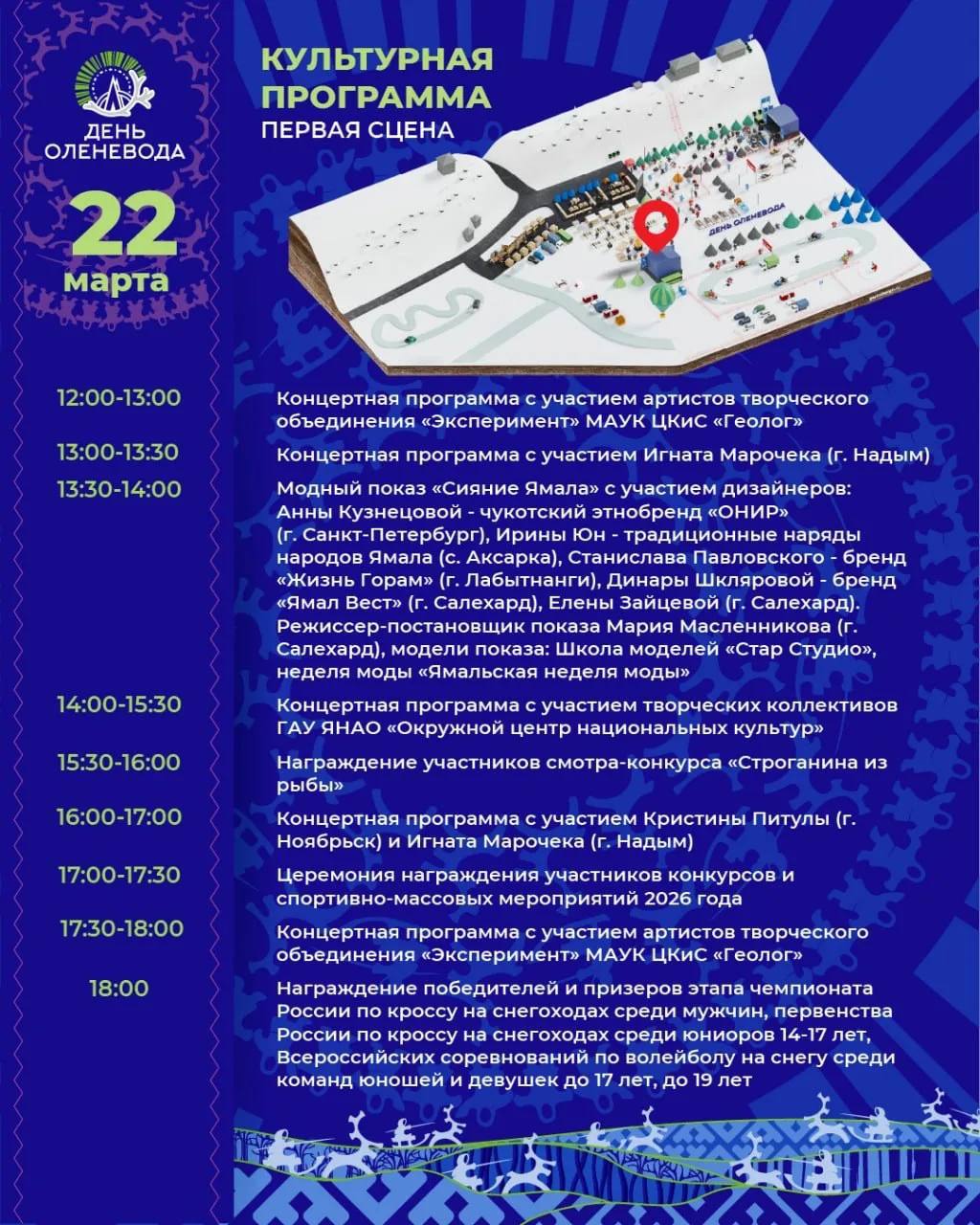 Рубанина из щёкура, гонки на упряжках, концерты и модный показ Рубанина из щёкура, гонки на упряжках, концерты и модный показ