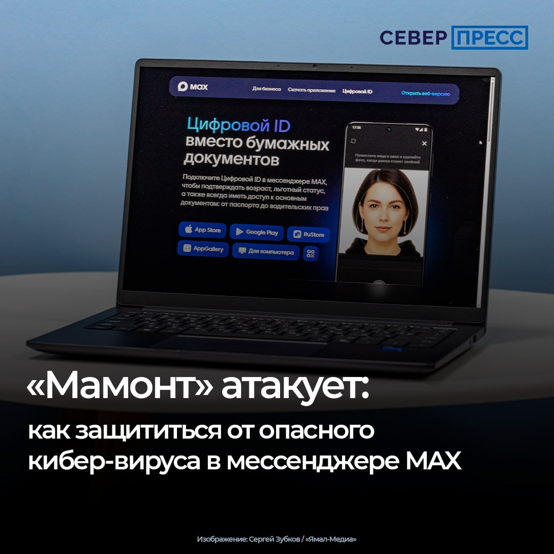 В национальном мессенджере MAX якобы наблюдается всплеск активности мошенников, распространяющих опасный Android-троян под названием «Мамонт»