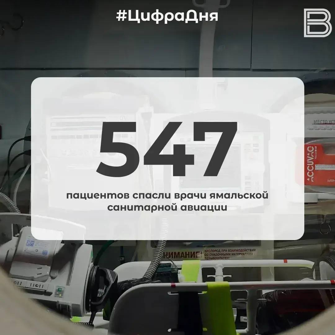 547 пациентов спасли врачи ямальской санитарной авиации