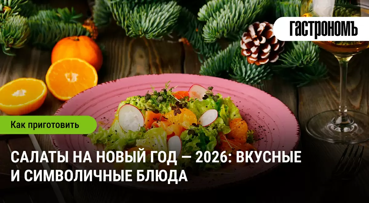 Готовим салаты на Новый год 2026: вкусные идеи для праздника