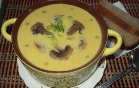 Нежный овощной суп-пюре с шампиньонами, который покорит сердца гурманов