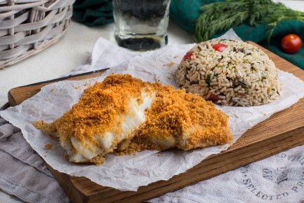 Запеченная треска в цитрусовой панировке с рисом: идеальное сочетание вкусов