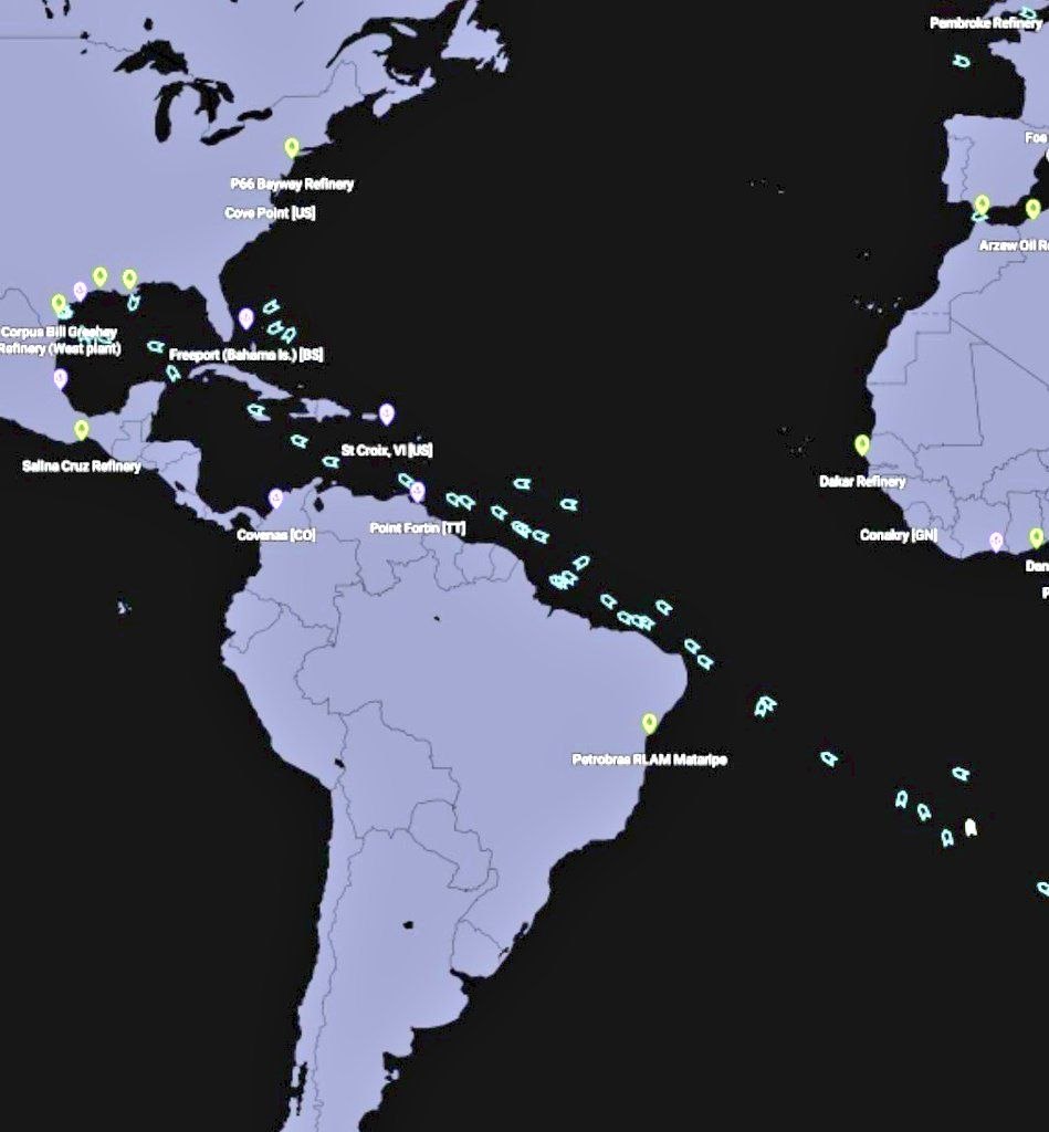 Олег Царёв: Порталы отслеживания судов фиксируют вереницу нефтяных танкеров, беспрерывно идущих на загрузку в американские порты