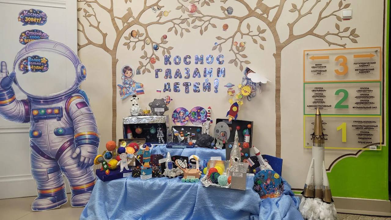 Космос глазами детей. К празднованию присоединились воспитанники со всего округа Космос глазами детей. К празднованию присоединились воспитанники со всего округа