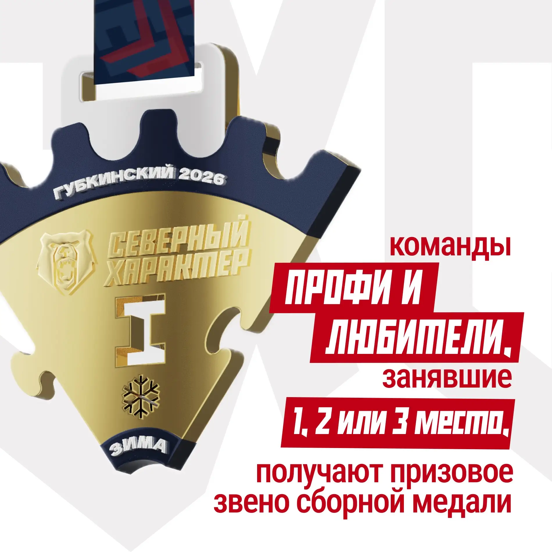 Собери все пять этапов Арктических экстремальных игр «Северный характер» в одну медаль Собери все пять этапов Арктических экстремальных игр «Северный характер» в одну медаль