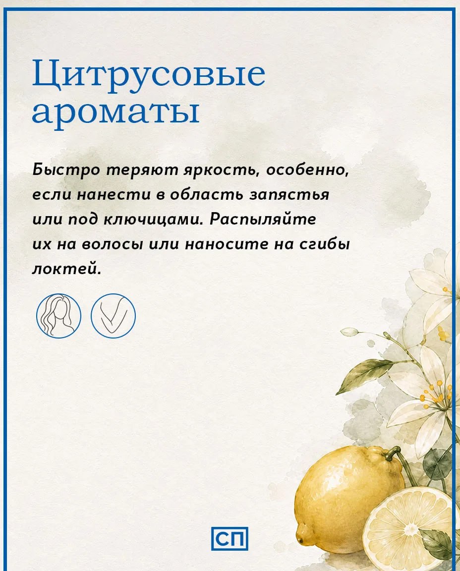 Нанесли любимый парфюм утром, а к обеду от него не осталось и следа… Знакомо? Причина может быть простой: вы наносите его не в тех местах! Нанесли любимый парфюм утром, а к обеду от него не осталось и следа… Знакомо? Причина может быть простой: вы наносите его не в тех местах!
