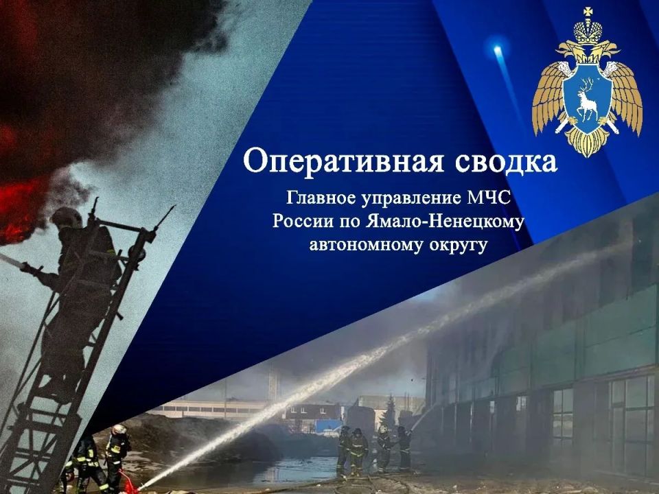 #СводкаМЧС. На Ямале за прошедшие сутки пожарно-спасательные подразделения МЧС России на ликвидацию пожаров привлекались 3 раза
