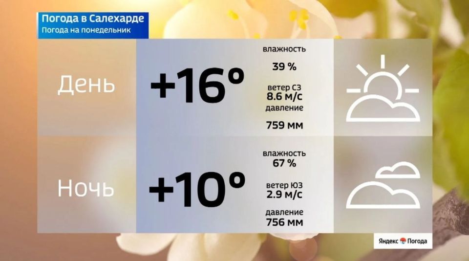Погода 18 мая удивит ямальцев контрастами Погода 18 мая удивит ямальцев контрастами