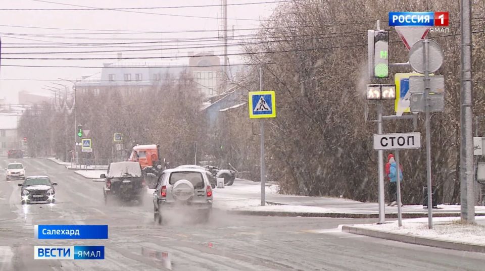 Зима решила взять реванш: когда салехардцы уже убрали пуховики, окружную столицу накрыл обильный снегопад Зима решила взять реванш: когда салехардцы уже убрали пуховики, окружную столицу накрыл обильный снегопад