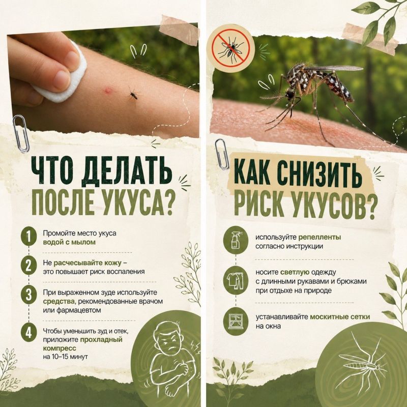 Лето без зуда: как спастись от укусов комаров на Ямале