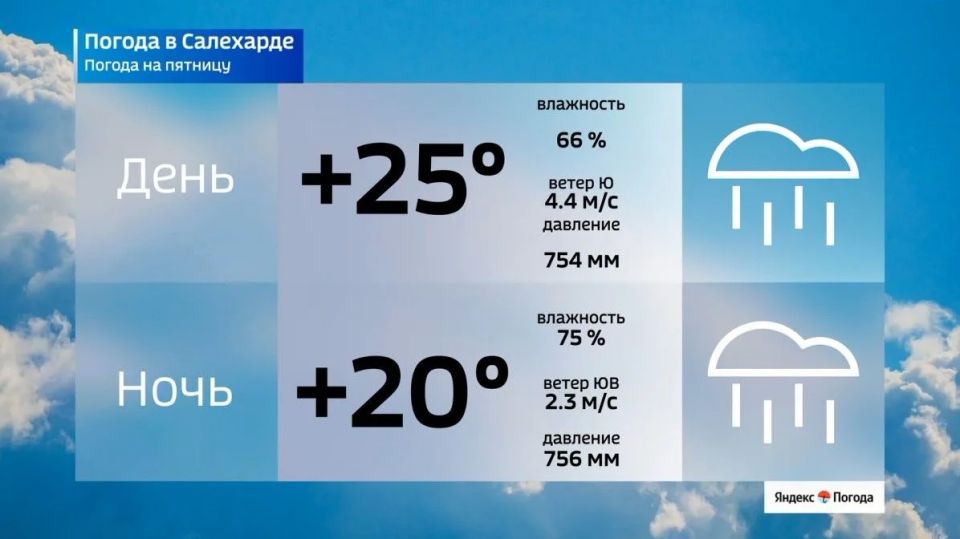 Летние дожди накроют Ямал при тридцатиградусной жаре Летние дожди накроют Ямал при тридцатиградусной жаре