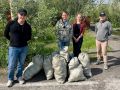 На прошлой неделе сотрудники департамента природных ресурсов приняли участие в городском субботнике
