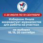 Избирательная комиссия Ямала приглашает журналистов пройти аккредитацию для работы на избирательных участках в дни голосования 18, 19 и 20 сентября