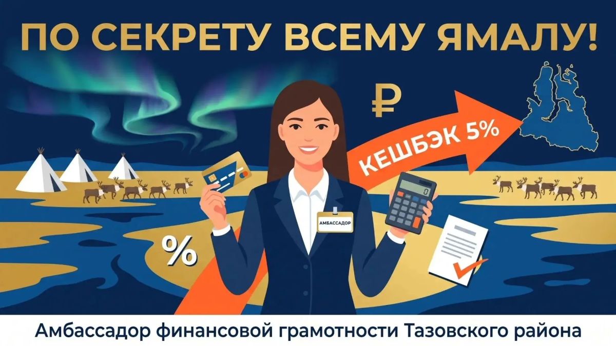 По секрету всему Ямалу! Кешбэк – рубль бережёт!