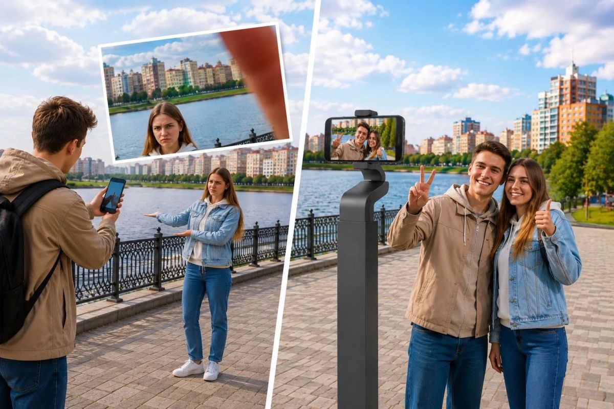 Больше не нужно просить: «А сфотографируете нас?»