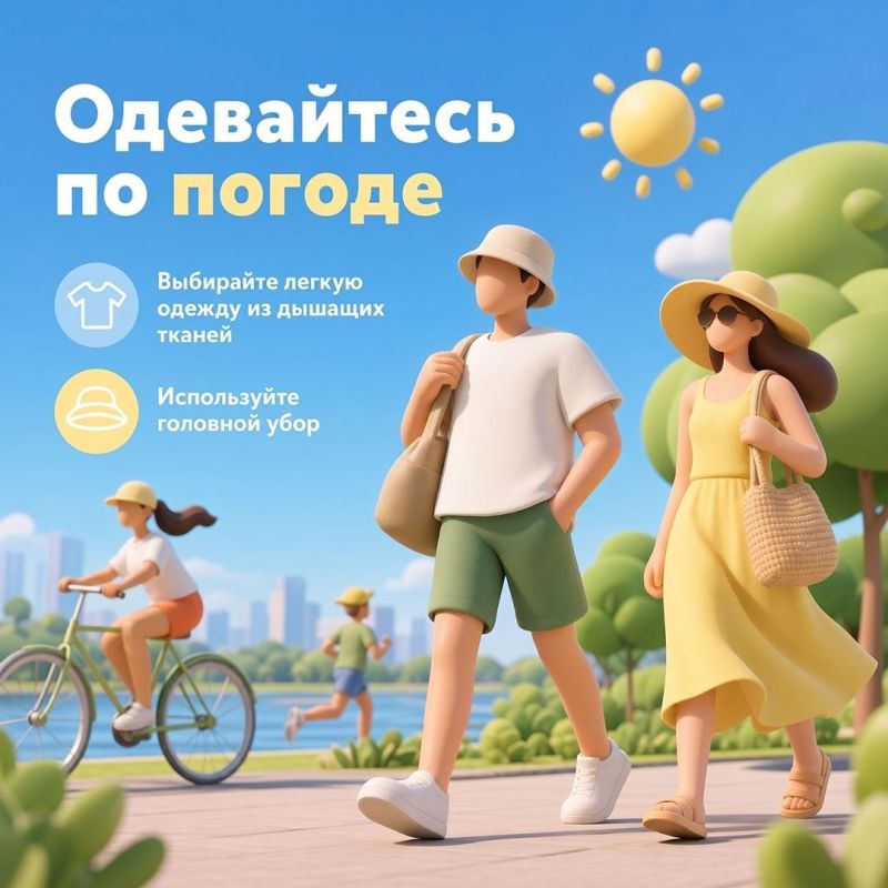 Жаркая погода – не повод полностью отказываться от привычной активности Жаркая погода – не повод полностью отказываться от привычной активности
