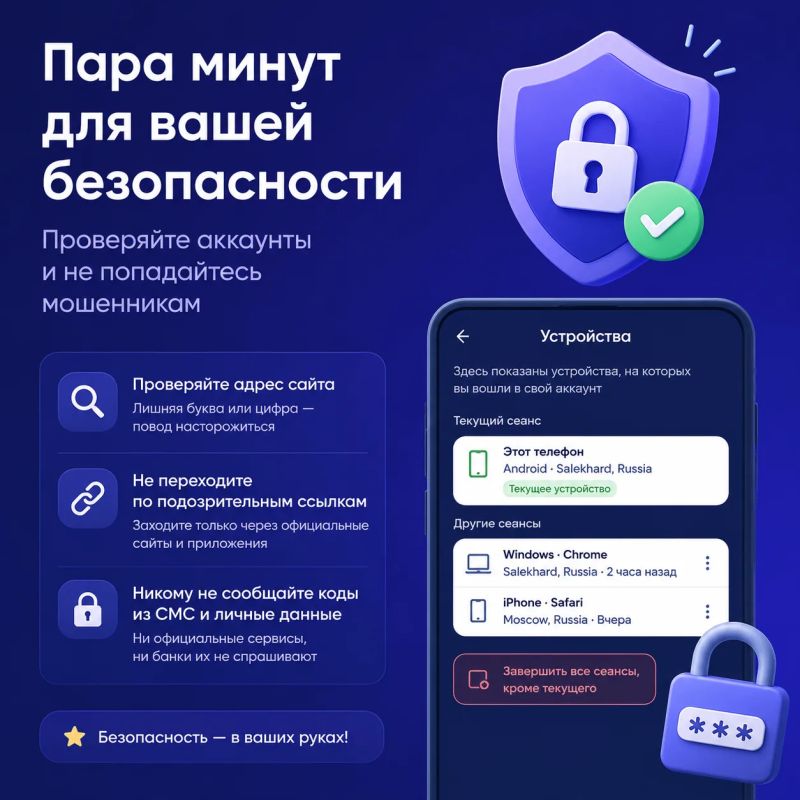 Пятница — отличный повод уделить пару минут безопасности своих аккаунтов