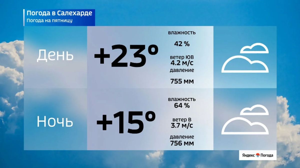 Погода на пятницу: до +25°C и без дождей Погода на пятницу: до +25°C и без дождей