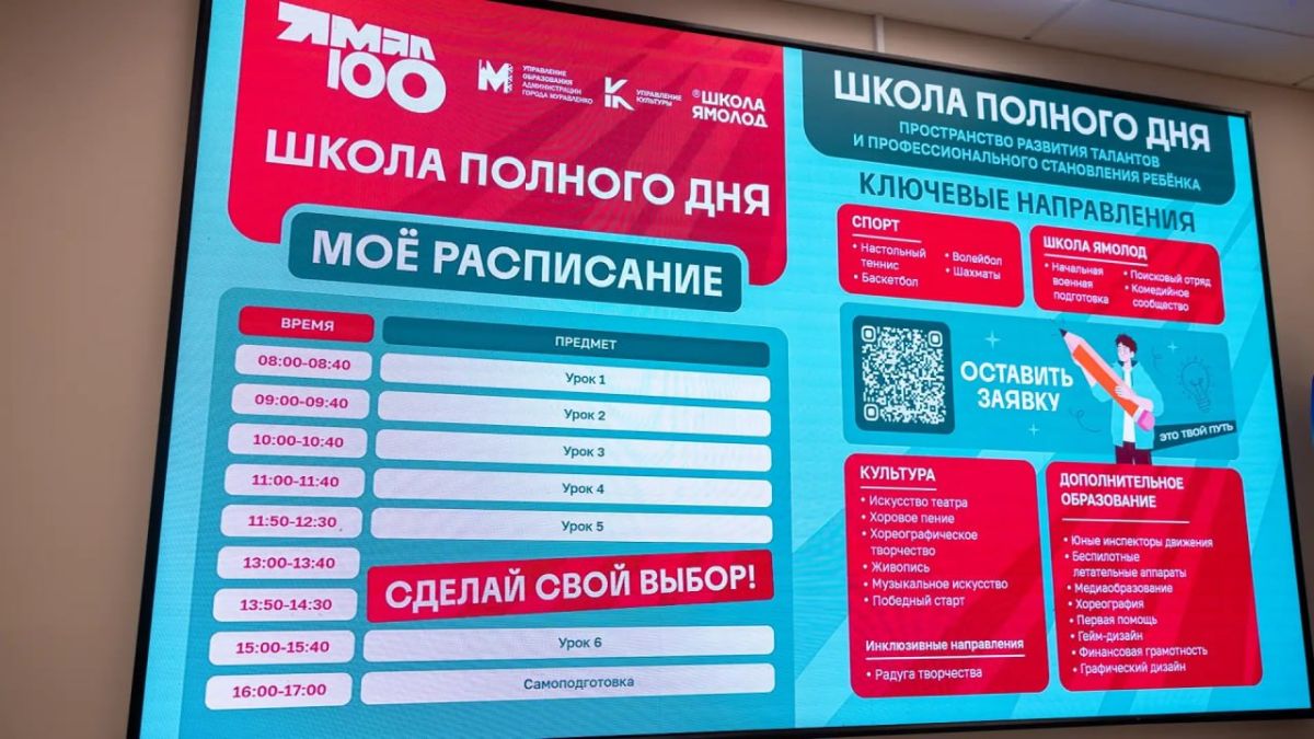 В Муравленко начнет работать новый муниципальный проект «Школа полного дня» В Муравленко начнет работать новый муниципальный проект «Школа полного дня»