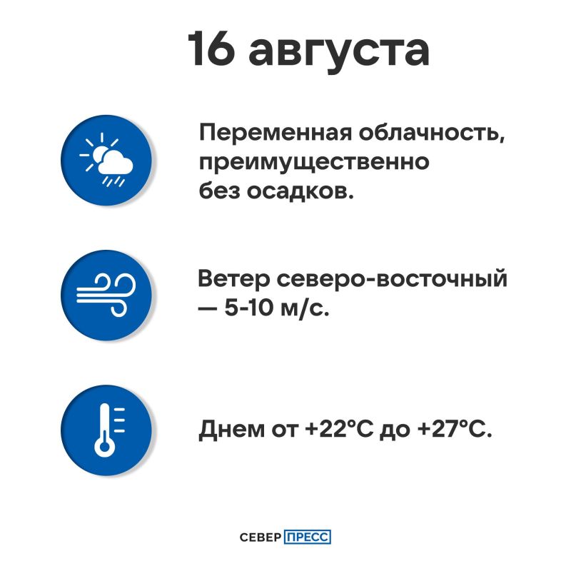 Погода на Ямале 16 августа