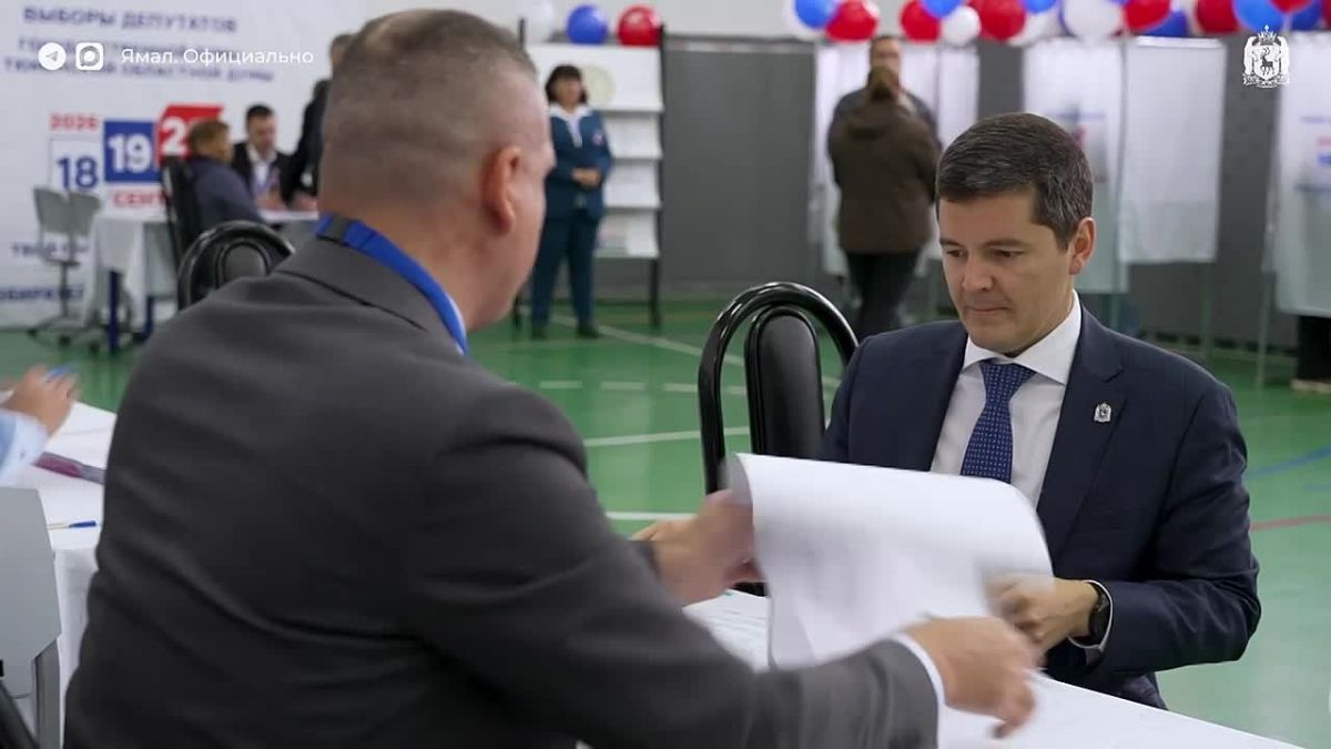 Дмитрий Артюхов проголосовал на выборах депутатов Государственной думы и Тюменской областной думы