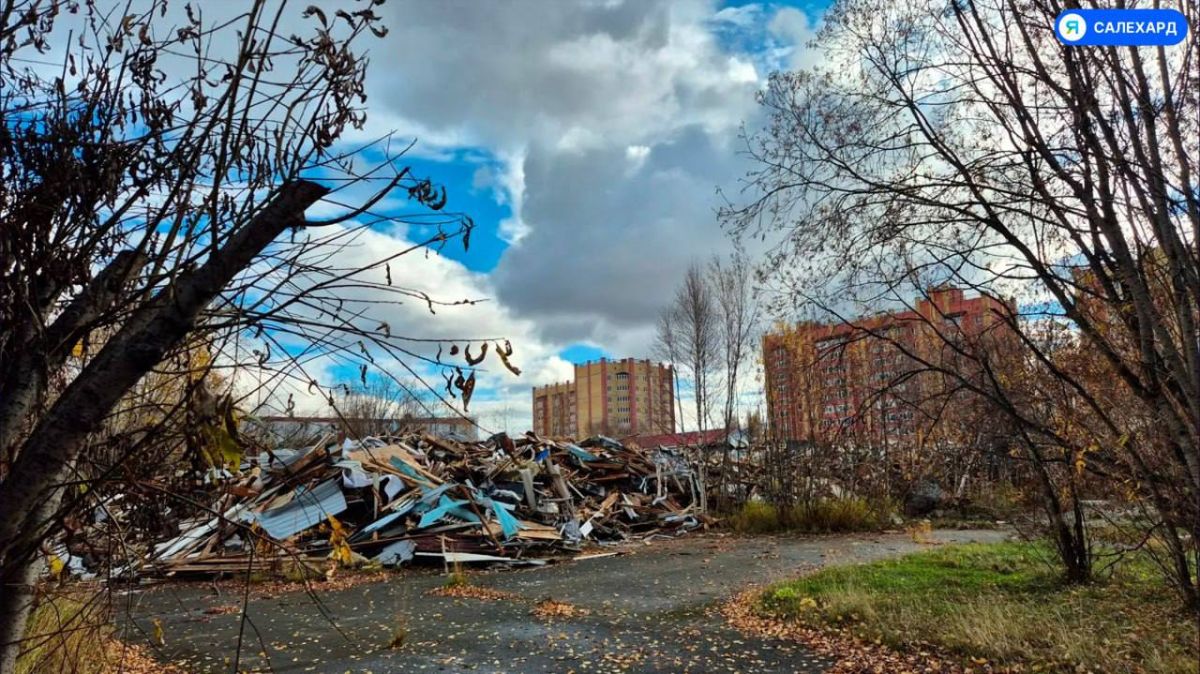 Старую школу № 4 в Салехарде полностью разобрали
