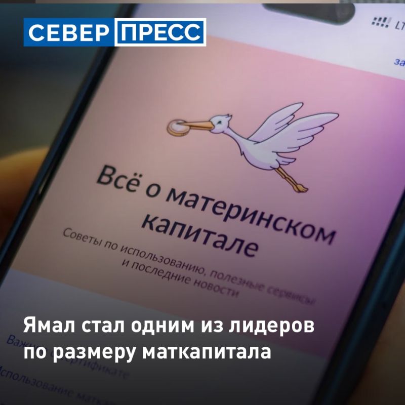 Ямал стал одним из регионов-лидеров по размеру регионального маткапитала