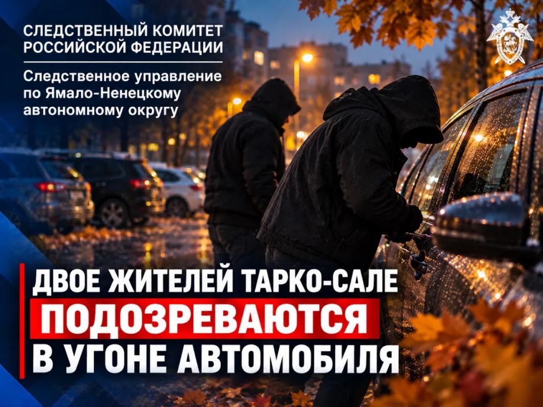 Двое жителей Тарко-Сале подозреваются в угоне автомобиля