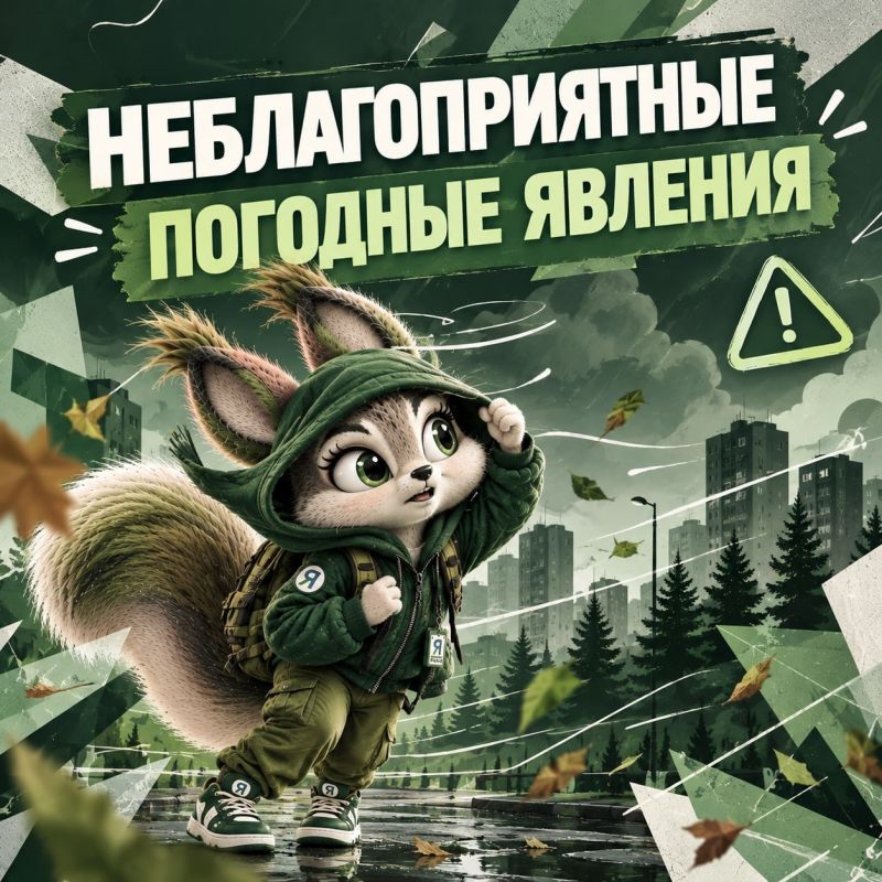 В Надымском районе 12 октября ожидается ветер с порывами до 20 м/с